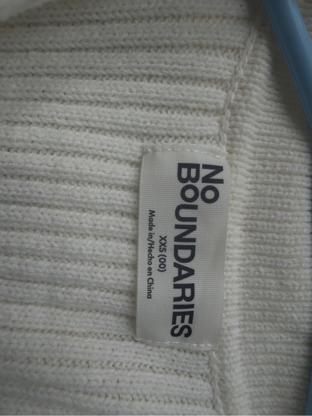 No Boundaries Cream Ribbed Button-Front Collared Tank - Picture 2 of 3